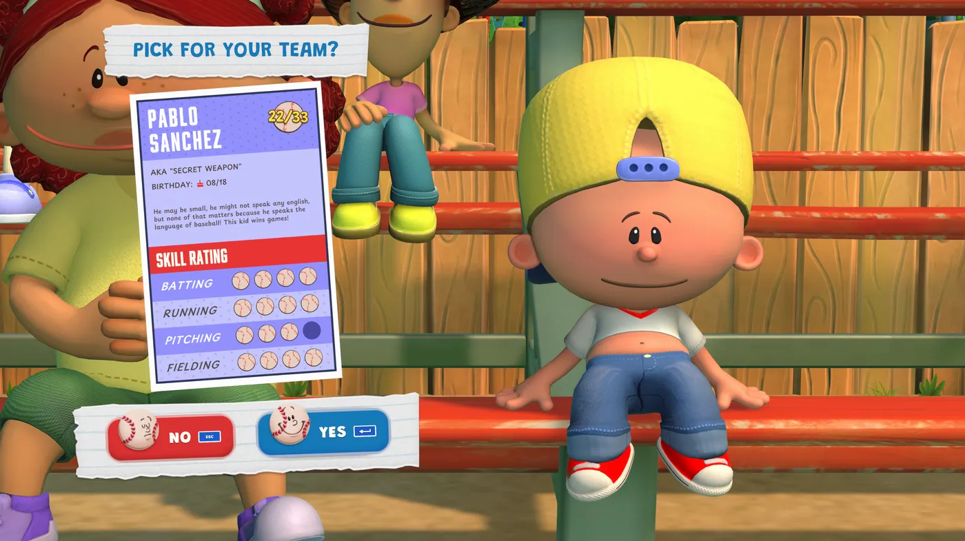 Скриншот Backyard Baseball