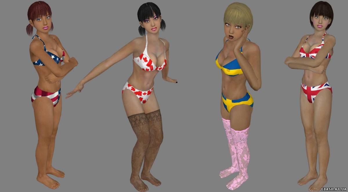 Скины девочек в бикини для Counter Strike Source
