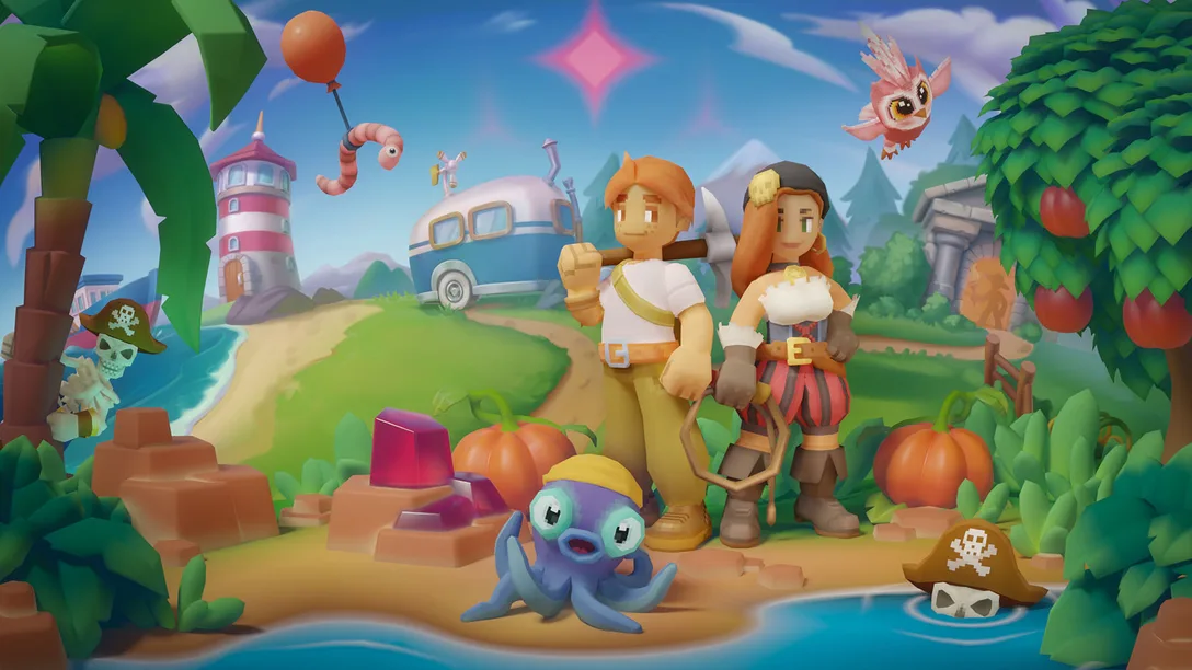 Ферма и магические существа в кооперативной игре Luma Island